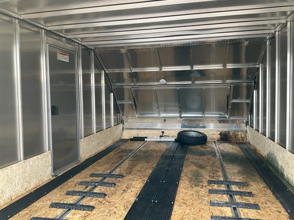 2022 Sno Pro 12x101 Hybrid All Aluminum Snowmobile Trailer alt