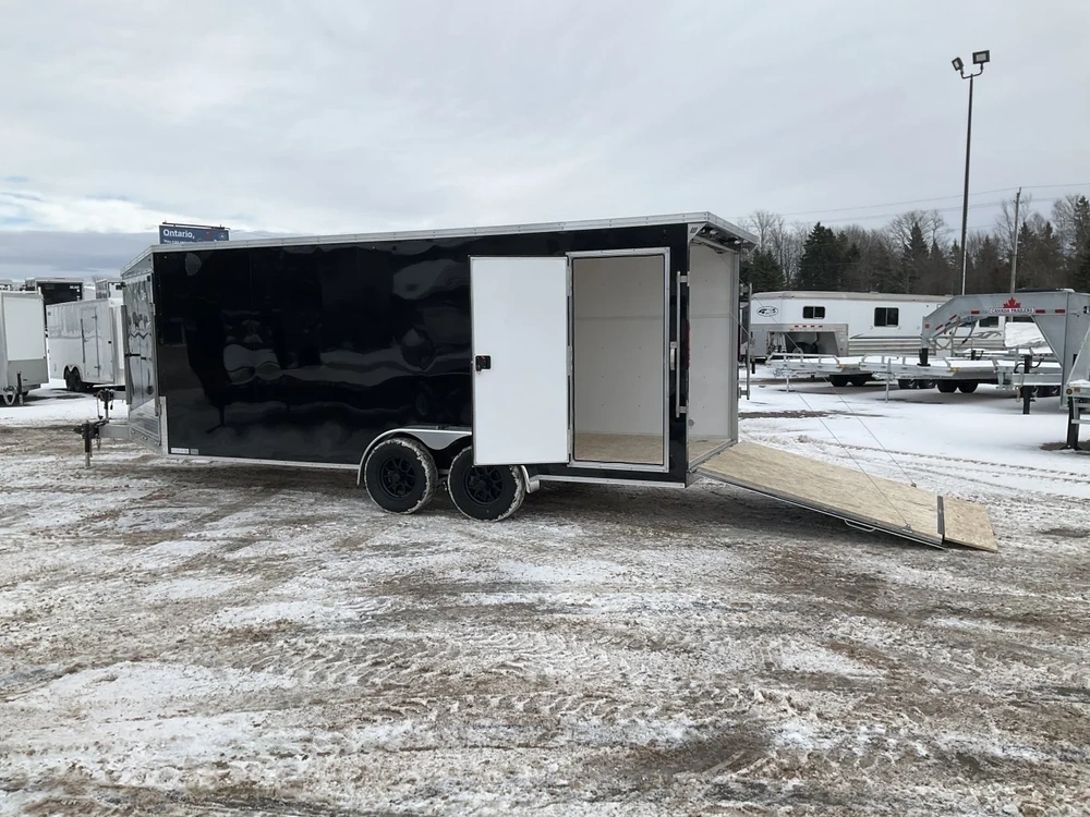 2026 Xcel Trailers 7x18 Plus 5 V-nose Aluminum Snowmobile Trailer alt