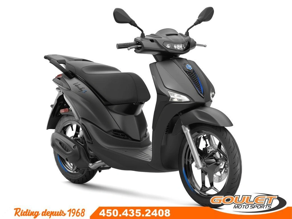2025 Piaggio Liberty S 50 Sport Nero Meteora alt