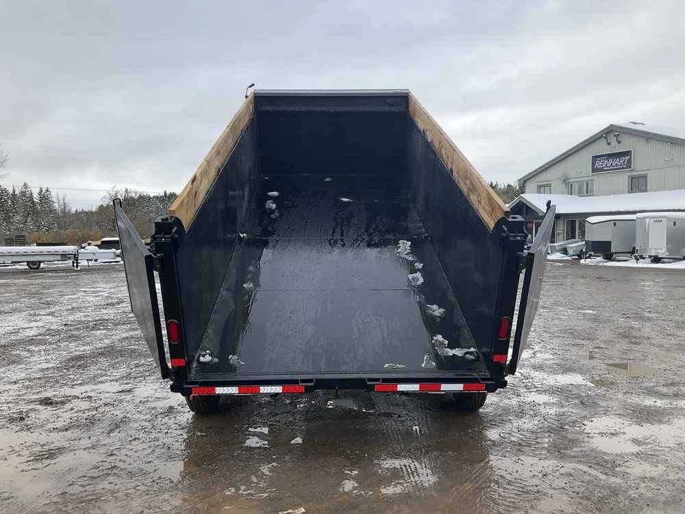 2026 Canada Trailers 83x16 10.5 Ton Gooseneck Dump Trailer With 48" Sides alt