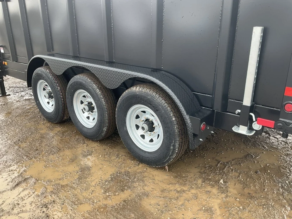 2026 Canada Trailers 83x16 10.5 Ton Gooseneck Dump Trailer With 48" Sides alt