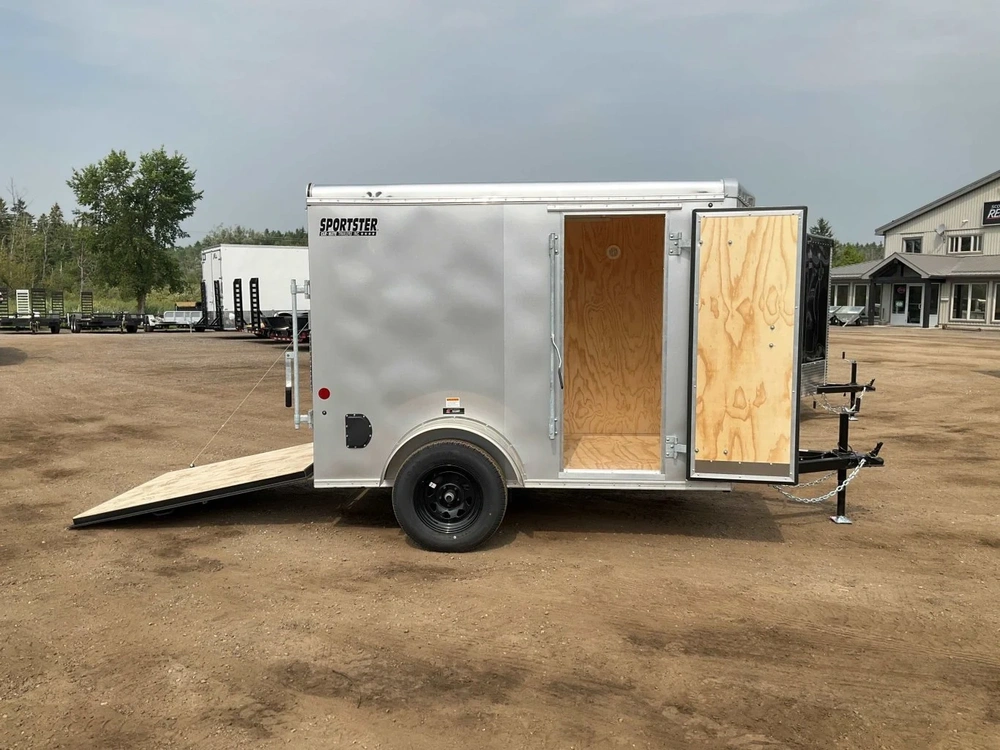 2026 Car Mate Trailers 5x8.5 Plus V-nose Sportster Cargo Trailer alt