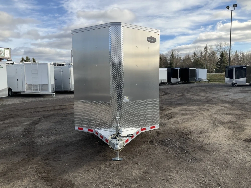 2027 Aghaul 6'6"x16 Plus V-nose Aluminum Livestock Trailer alt