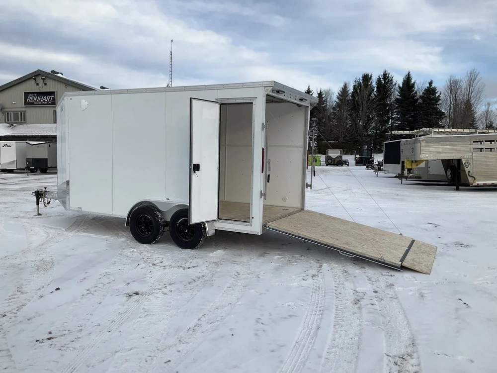 2026 Xcel Trailers 7x14 Plus V-nose Hd Aluminum Snowmobile Trailer alt