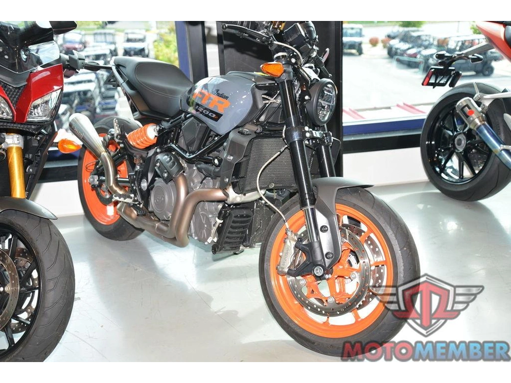 2023 Indian Motorcycle Ftr Stealth Gray/orange Burst alt