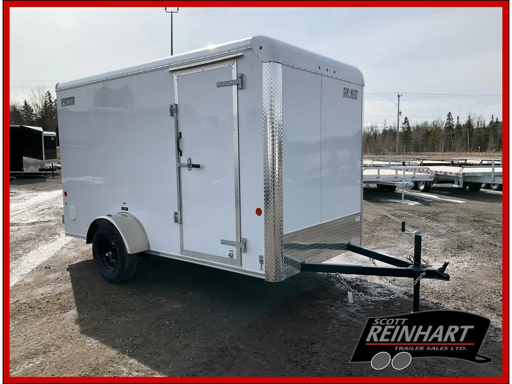 2026 Car Mate Trailers 6x12 Plus V-nose Sportster Cargo Trailer alt