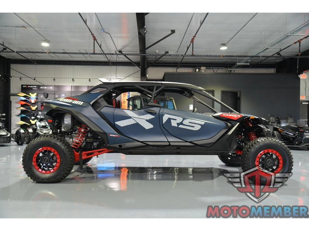 2025 Can-am Maverick R Max X Rs With Smart-shox Dusty Navy & Legion Red alt