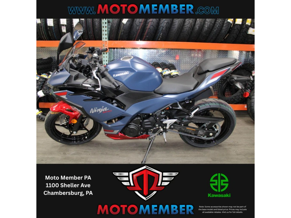 2026 Kawasaki Ninja® 500 Abs Metallic Matte Twilight Blue alt