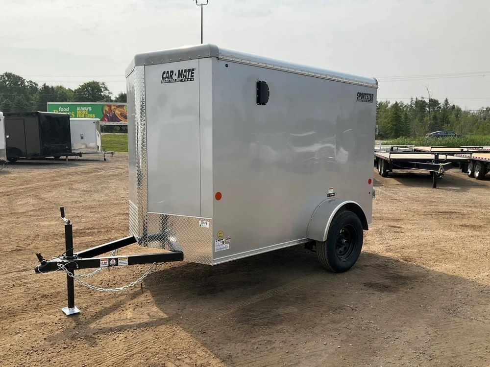 2026 Car Mate Trailers 5x8.5 Plus V-nose Sportster Cargo Trailer alt
