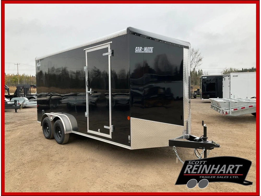 2026 Car Mate Trailers 7x16 Plus V-nose Avalanche Cargo Trailer alt