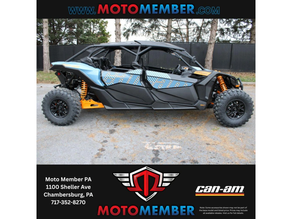 2026 Can-am Maverick X3 Max Ds Turbo Scandi Blue & Orange Crush alt