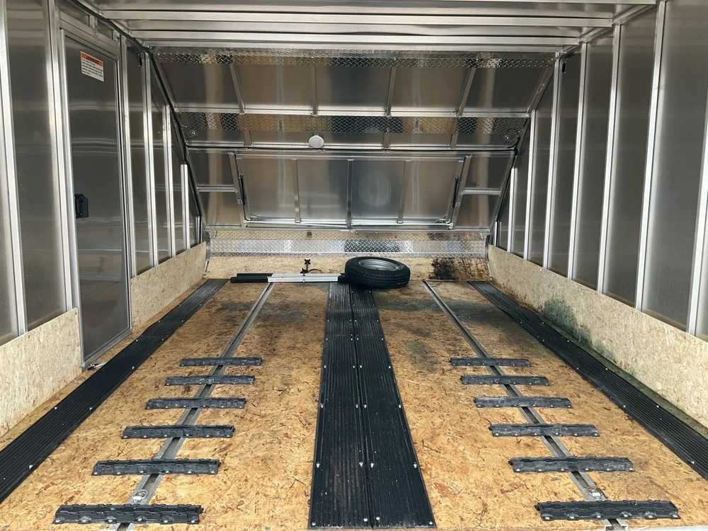 2022 Sno Pro 12x101 Hybrid All Aluminum Snowmobile Trailer alt