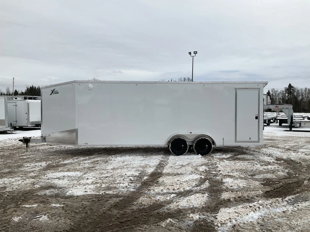 2026 Xcel Trailers 7.5x22 Plus V-nose Aluminum Snowmobile Trailer alt