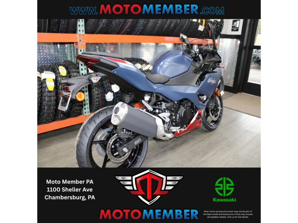2026 Kawasaki Ninja® 500 Abs Metallic Matte Twilight Blue alt