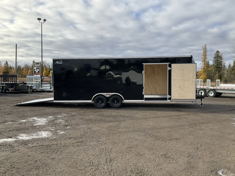 2026 Car Mate Trailers 8.5x24 Plus V-nose Avalanche Enclosed Car Hauler alt