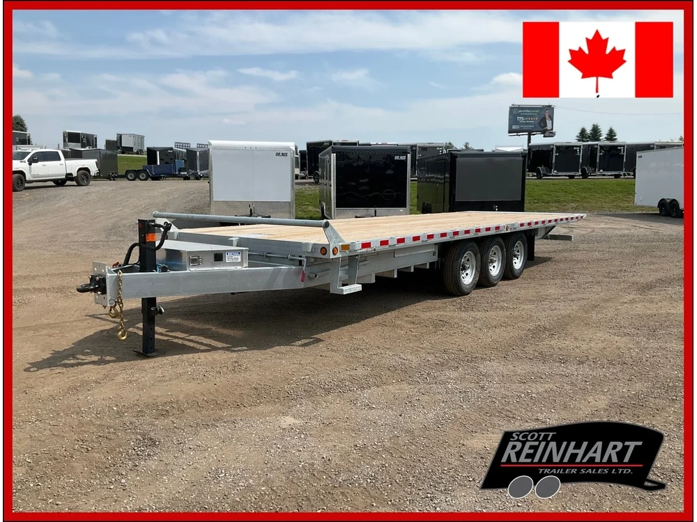 2026 Canada Trailers 8.5x26 10.5 Ton Galvanized Hydraulic Tilt Trailer alt