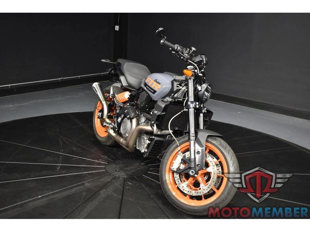 2023 Indian Motorcycle Ftr Stealth Gray/orange Burst alt