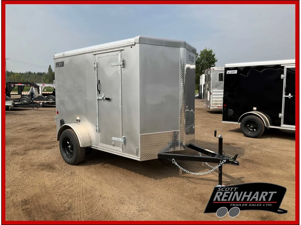 2026 Car Mate Trailers 5x8.5 Plus V-nose Sportster Cargo Trailer alt
