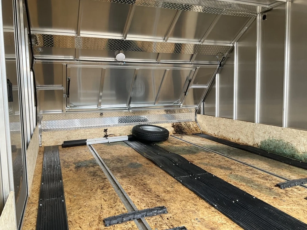 2022 Sno Pro 12x101 Hybrid All Aluminum Snowmobile Trailer alt