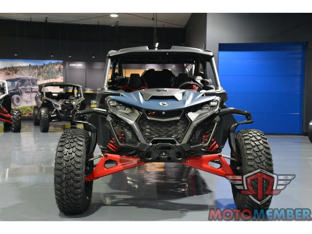 2025 Can-am Maverick R Max X Rs With Smart-shox Dusty Navy & Legion Red alt