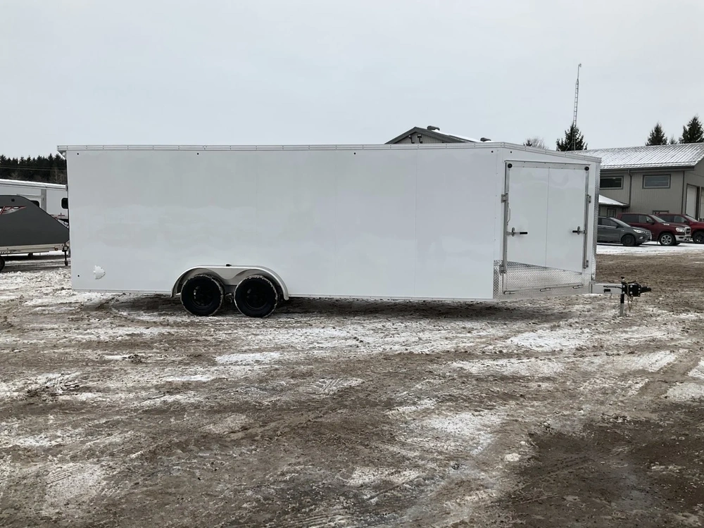 2026 Xcel Trailers 7.5x22 Plus V-nose Aluminum Snowmobile Trailer alt