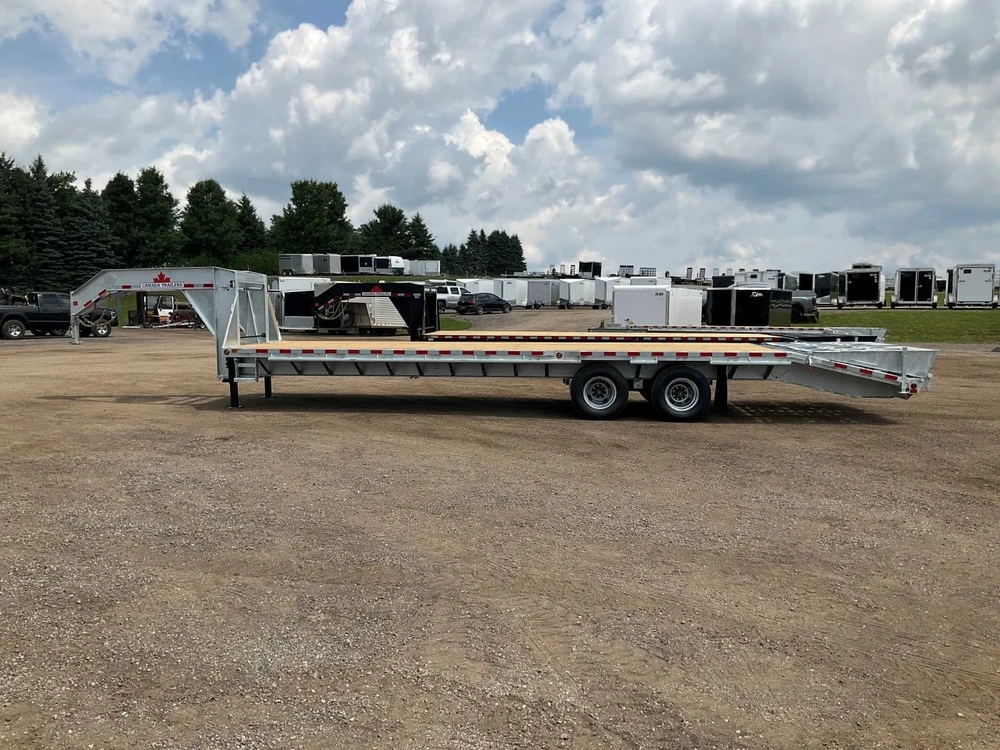 2026 Canada Trailers 8.5x30 12 Ton Galvanized Gooseneck Equipment Trailer alt