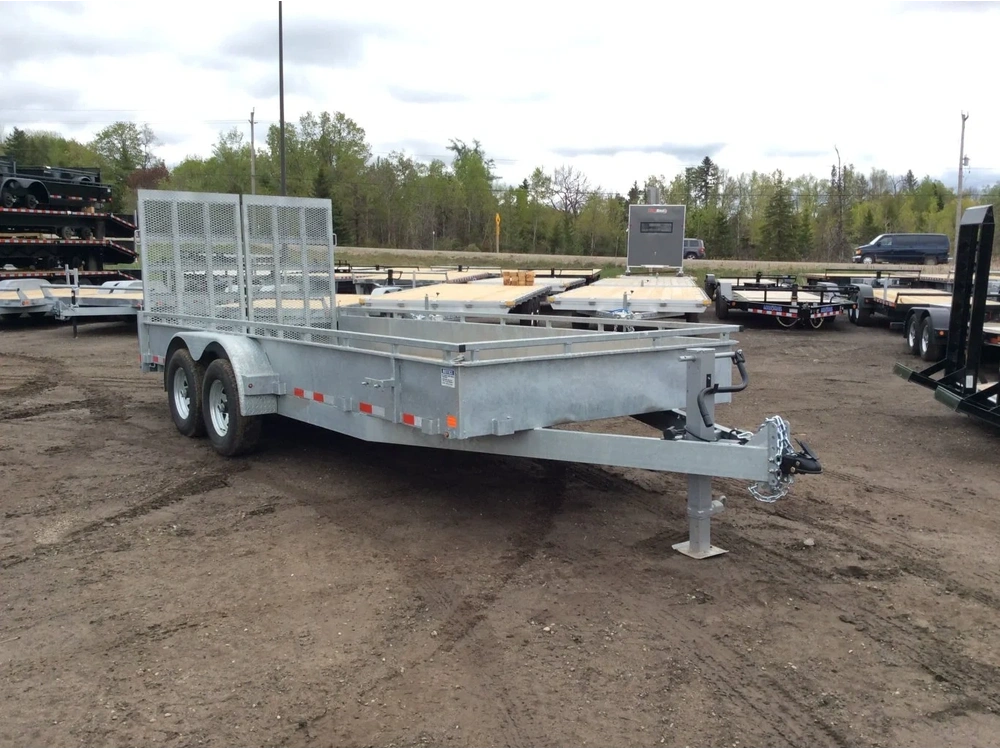 2026 Canada Trailers 82x18 5 Ton Galvanized Landscape Trailer alt