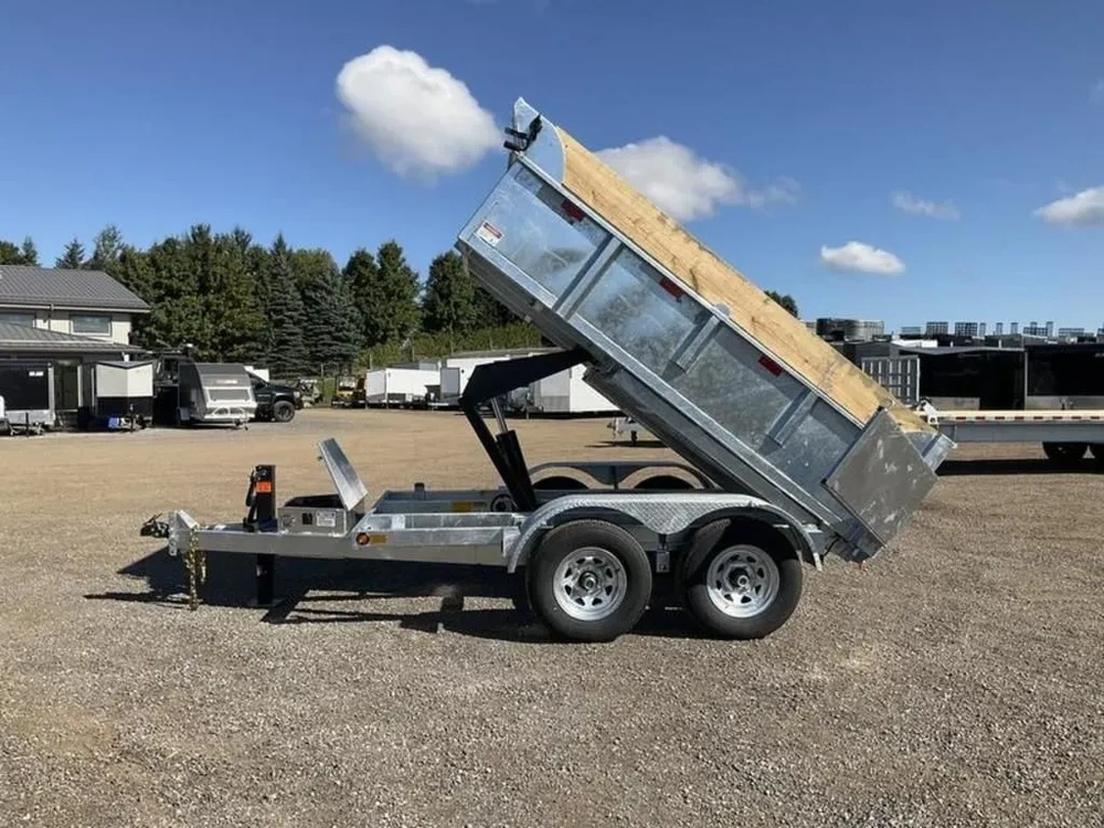 2025 Canada Trailers 6x10 5 Ton Galvanized Dump Trailer alt