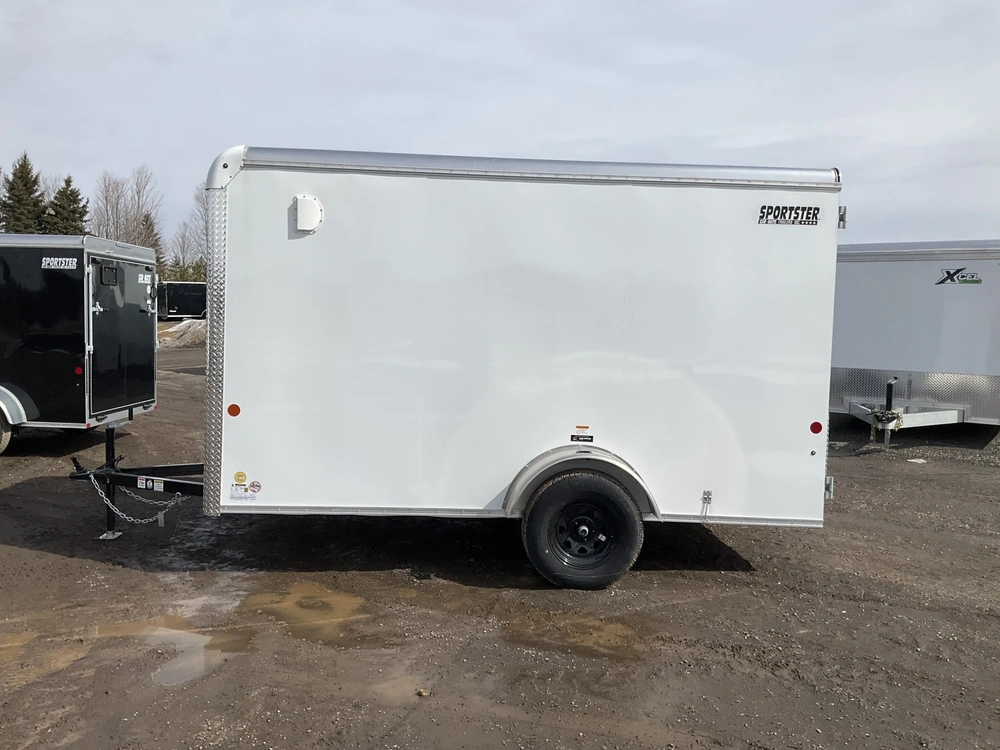 2026 Car Mate Trailers 6x12 Plus V-nose Sportster Cargo Trailer alt