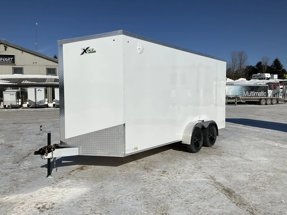 2026 Xcel Trailers 7x16 Plus V-nose Aluminum Cargo Trailer alt