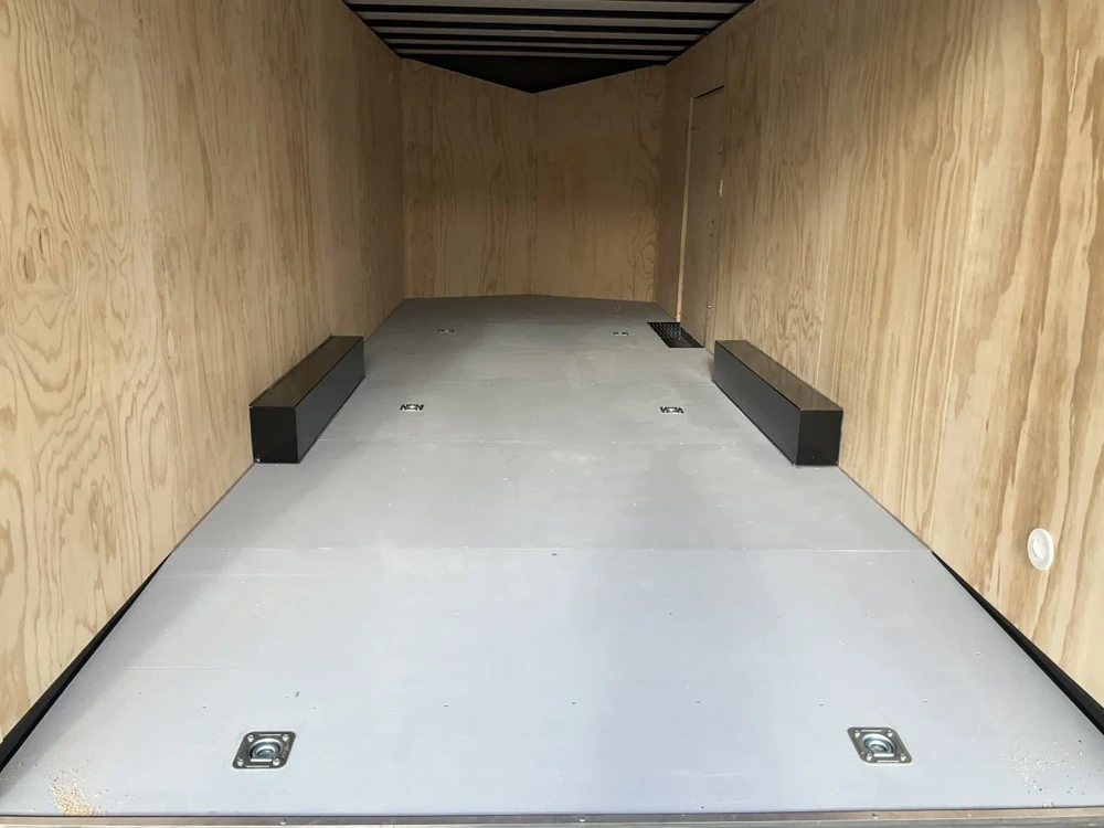 2026 Car Mate Trailers 8.5x24 Plus V-nose Avalanche Enclosed Car Hauler alt