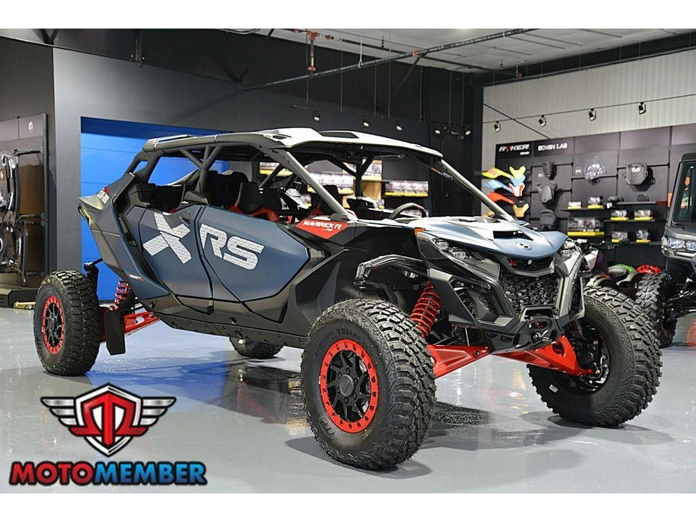 2025 Can-am Maverick R Max X Rs With Smart-shox Dusty Navy & Legion Red alt