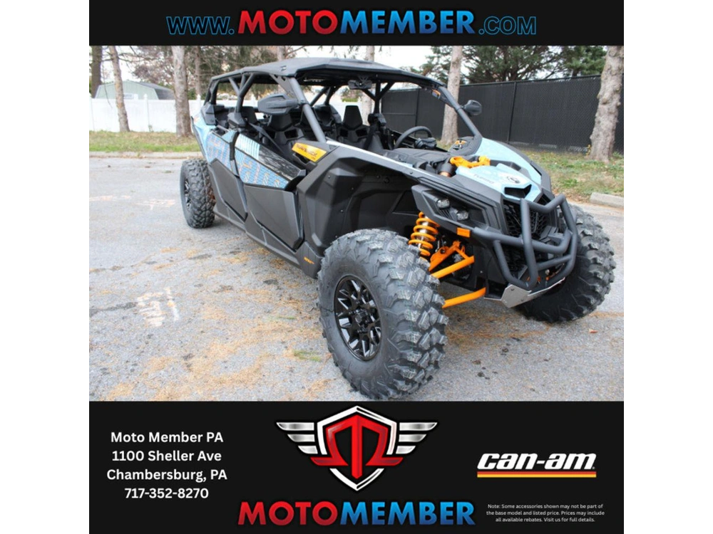 2026 Can-am Maverick X3 Max Ds Turbo Scandi Blue & Orange Crush alt