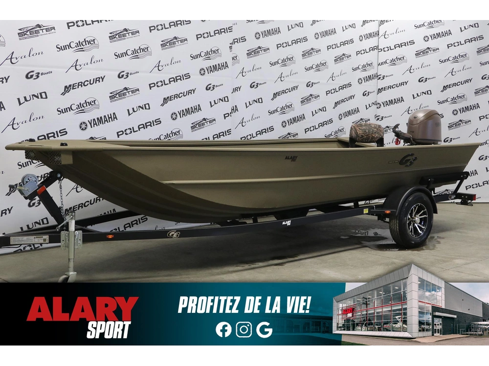 G3 Boats Jon Boat Jb18dk + Yamaha 60 Hp & Remorque 2024 alt