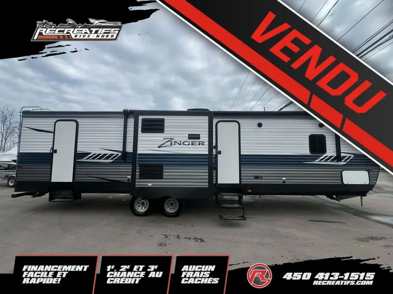 2019 Crossroads RV ZINGER 330 BH **IDÉAL POUR CAMPING STATIONNAIRE**