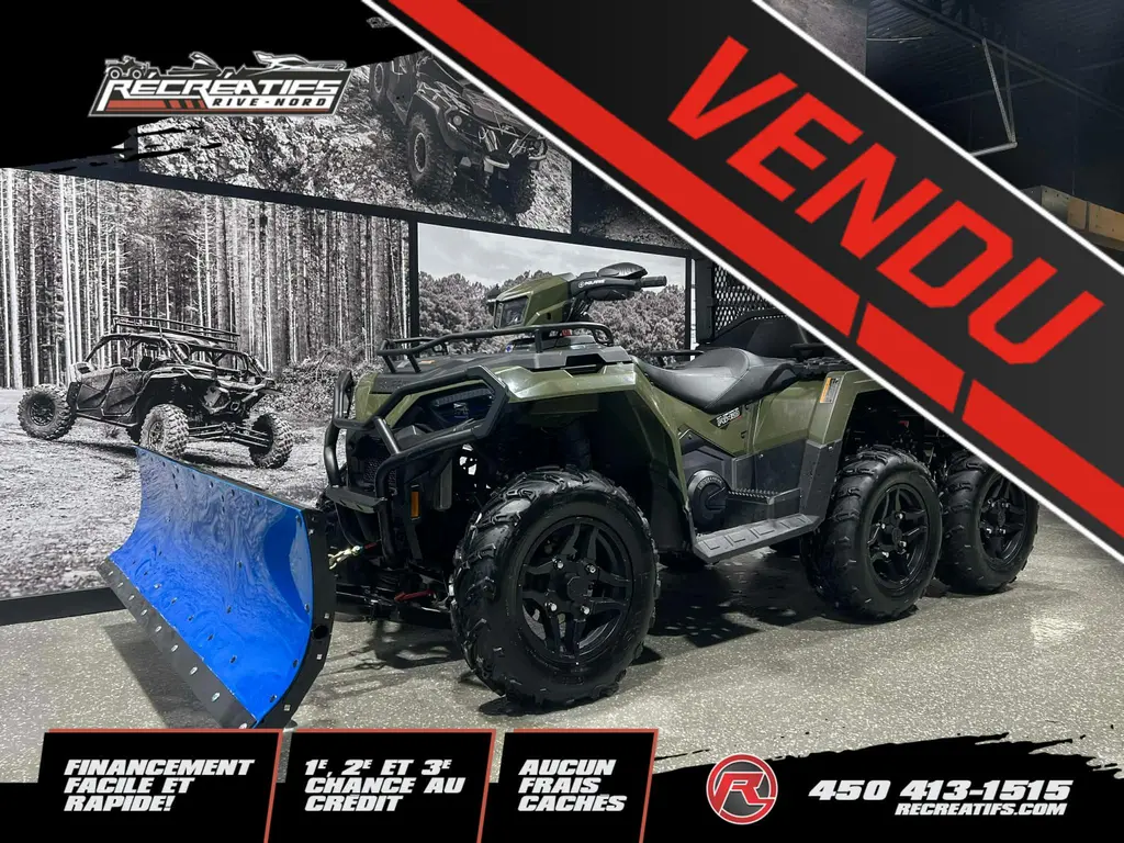 2025 Polaris SPORTSMAN 570 BIG BOSS 6X6 EPS - **TRES BIEN ÉQUIPÉ!!**