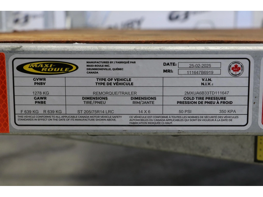 2026 Maxi-roule Uto80168d 80x168 Double Essieu alt