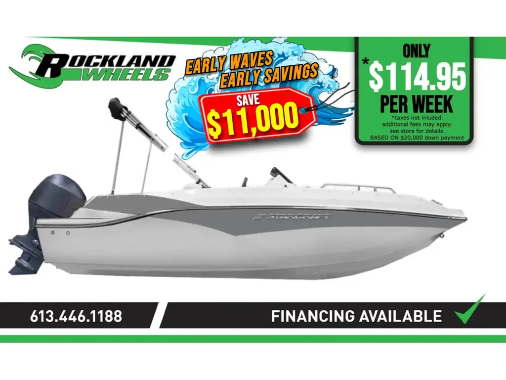 2024 Starcraft SVX 171 OB with 90HP Outboard Motor and Trailer