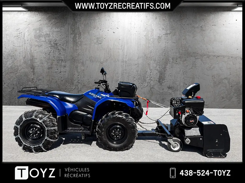 Yamaha KODIAK 400 AVEC SOUFFLEUR 300 KM , À L'ÉTAT NEUF 2005