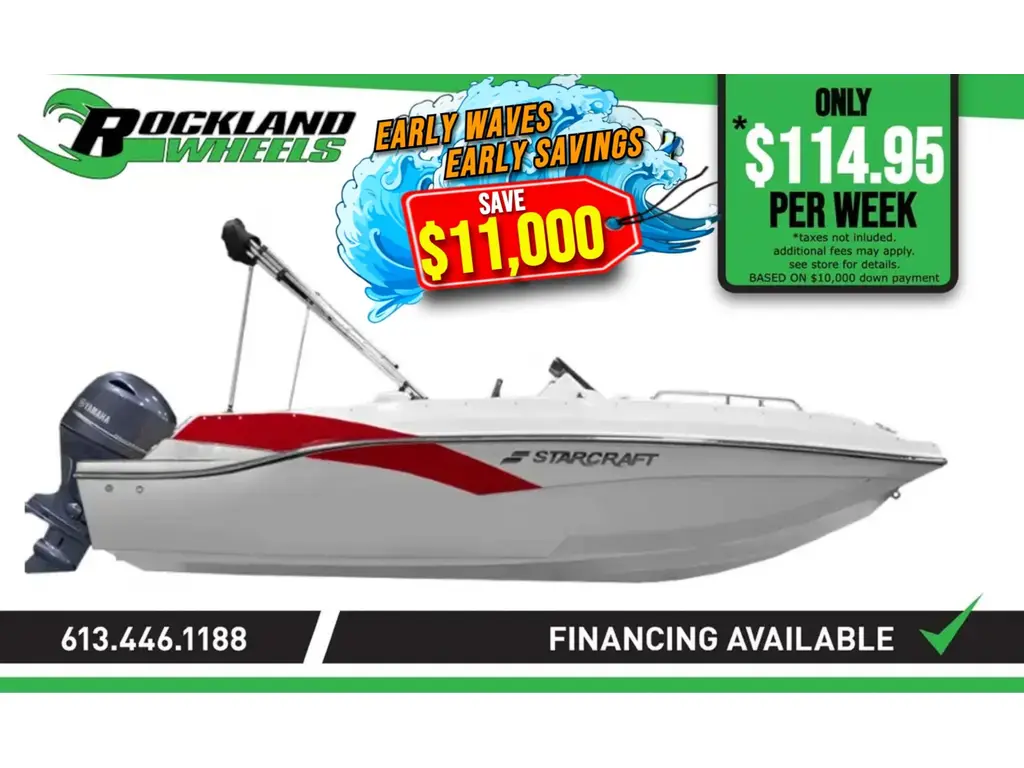 2024 Starcraft SVX 171 OB with 90HP Outboard and Trailer