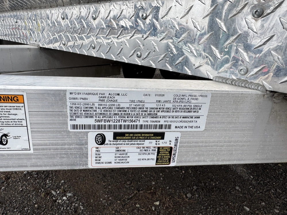 2026 Alcom Pfs 101 X 12 Crossover alt