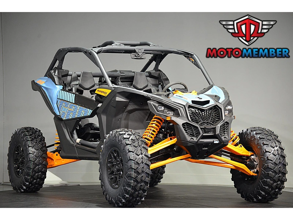 2026 Can-am Maverick X3 Rs Turbo Rr Scandi Blue & Orange Crush alt