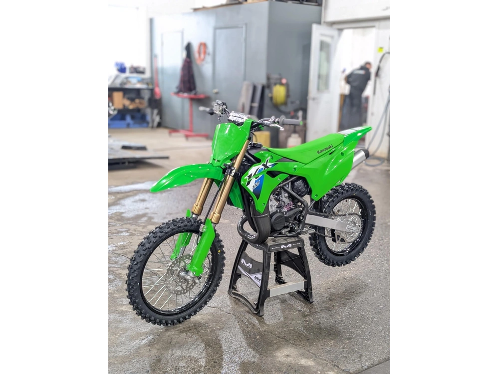 2026 Kawasaki Kx112 2026 🎯 Motocross Junior Compétition Performance Transition Yz85 Sx85 Jeune Rider 🟢 alt
