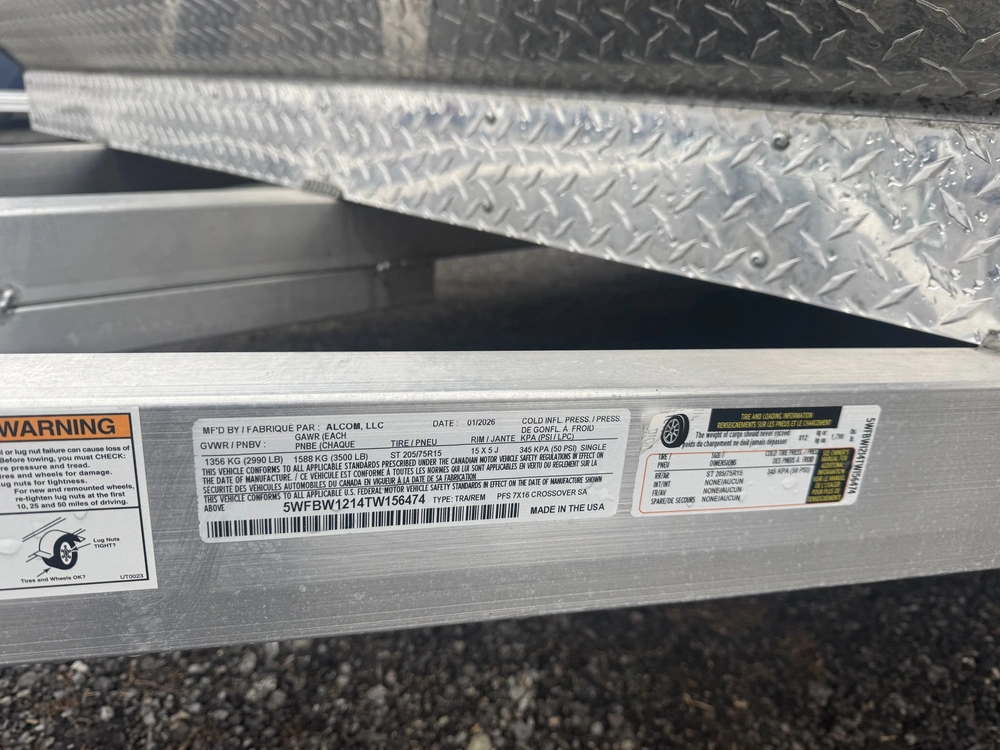 2026 Alcom 7x16 Crossover Low Pro alt