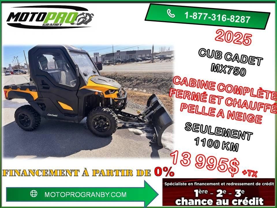 Cub Cadet Mx750 Mx 750 Mx750 Cabine Fermé Complete Chauffage Pelle A Neige Pioneer Mule Ranger Uforce Teryx 2025 alt