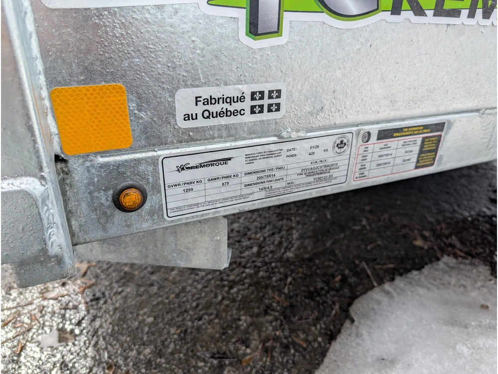 Ycremorque Yc60123g-2g 60x123 2 Essieux 2026 alt