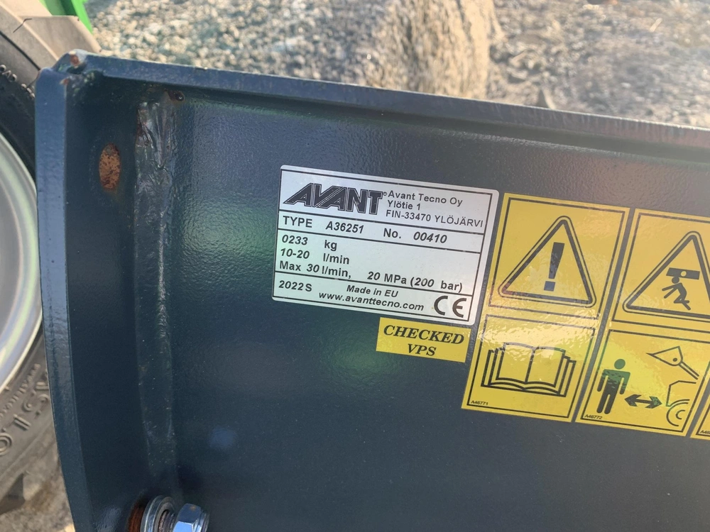 2022 Avant Adjustable Dozer/snow/material Blade alt