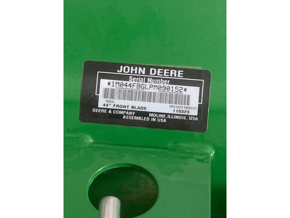 2023 John Deere 44 Inch Front Blade alt