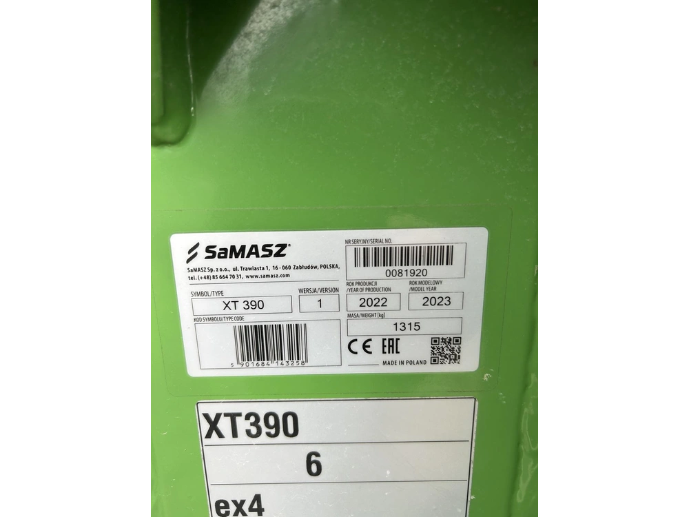Samasz Xt390 2023 alt