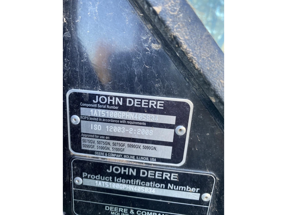 2017 John Deere 5100gn alt